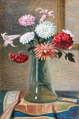 Vase with flowers - Caprini Eugenio